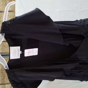 Women's black evening dress